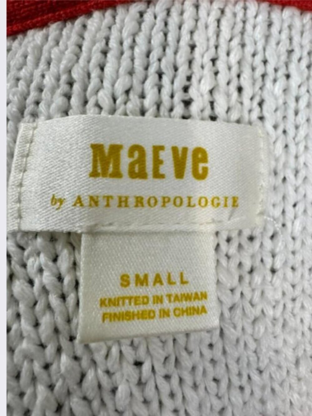 Anthropologie Maeve Heart Cardigan in Ivory with Hearts Detail – Size Small - Picture 9 of 11